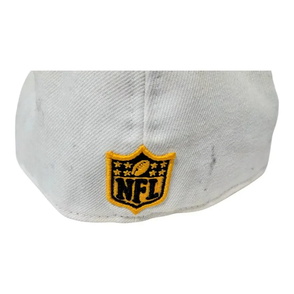 New Era Pittsburgh Steelers 2017 59FIFTY Hat Unisex White Low Profile Draft Cap